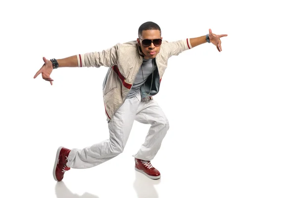 Афро-американських хіп-хоп танцюрист — стокове фото