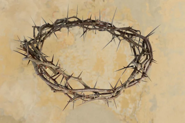 Crown of Thorns over Vintage Background — Stock fotografie