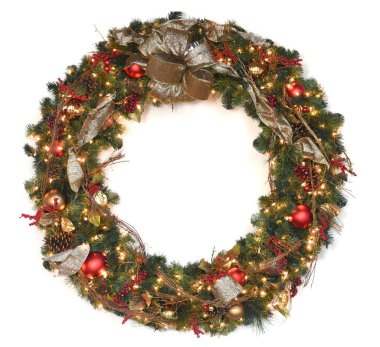 Işıklı Noel çelenk