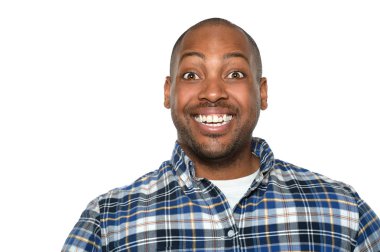 Afro-Amerikan erkek gülümseyen