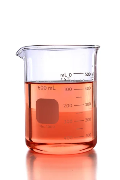 Laboratory Beaker with Colored Liquid — Stock Photo, Image