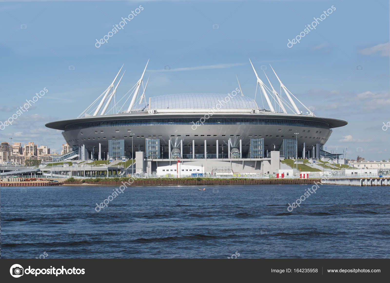 Estádio de futebol Zenit arena. Santo