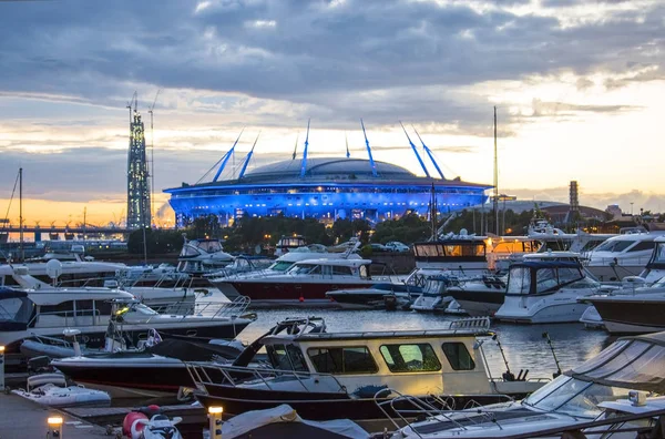 Novo estádio de futebol de São Petersburgo. Arena Zenit — Fotografia de Stock