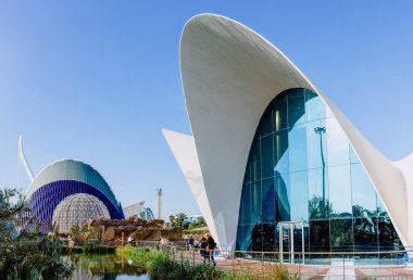 Valencia, İspanya... 28 Aralık 2019: okyanusun dış görünüşü