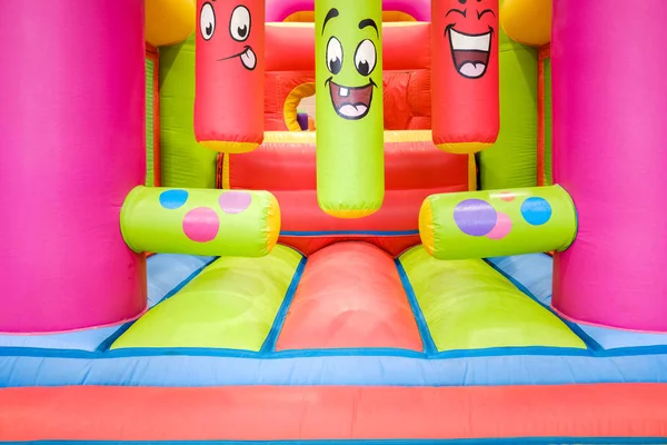 Detail of an inflatable castle to bounce. — Stock Photo, Image