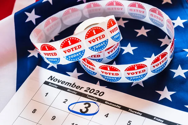 On November 3, 2020, American citizens have a duty to vote in pr — Stockfoto