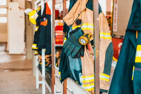 Fire Retardant Clothing Worn Firefighters Case Emergency — Stock Photo, Image