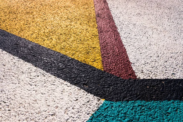 Sanatsal Arkaplan Olarak Parlak Renklerin Boyanmış Asfaltı — Stok fotoğraf