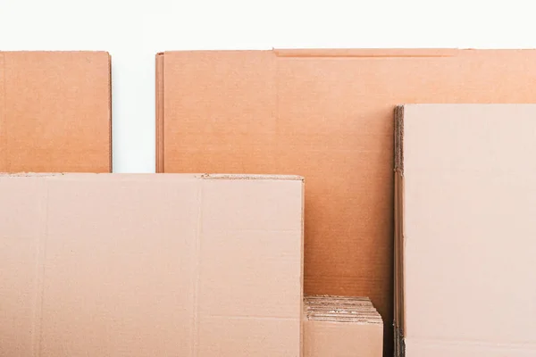 New Unused Cardboard Boxes Made Recycled Material — Stock Photo, Image