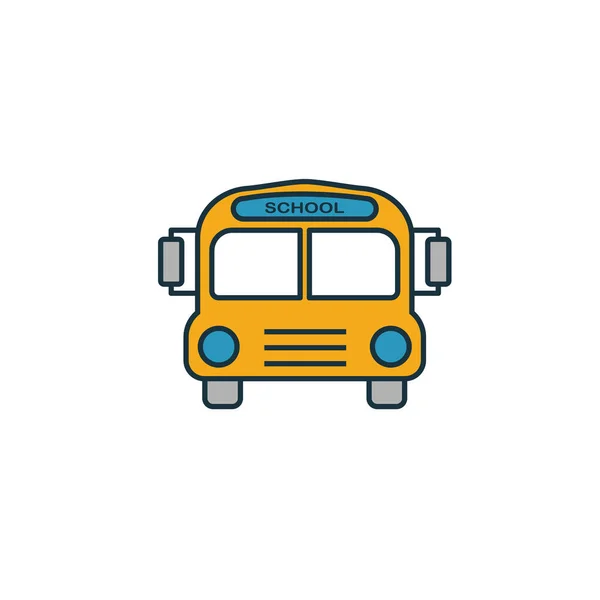 School Bus icon. Simple element from school icons collection. Creative School Bus icon ui, ux, apps, software and infographics — Stock Vector