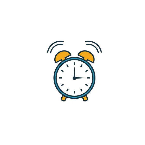 Icono de alarma. Elemento simple de la colección de iconos escolares. Icono de alarma creativa ui, ux, aplicaciones, software e infografías — Archivo Imágenes Vectoriales