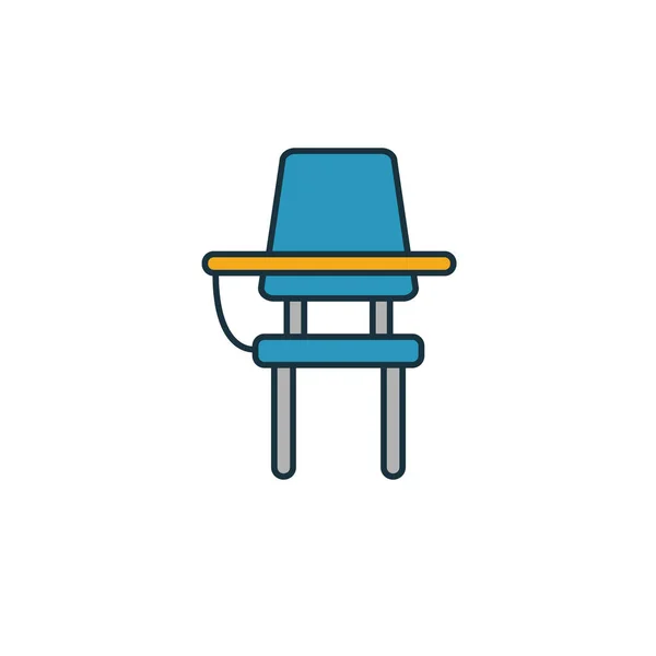 Ikone der Schulbank. einfaches Element aus der Sammlung von Schulsymbolen. Creative school desk icon ui, ux, apps, software und infografiken — Stockvektor