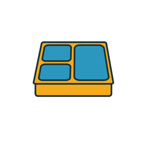 Icono de Lunch Box. Elemento simple de la colección de iconos escolares. Creative Lunch Box icono ui, ux, aplicaciones, software e infografías — Archivo Imágenes Vectoriales