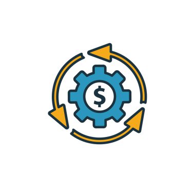 İş modeli simgesi. Başlangıç simgeleri koleksiyonundan basit bir öge. Yaratıcı İş Modeli simgesi ui, ux, apps, yazılım ve bilgi grafikleri