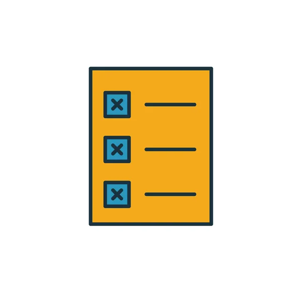 Icona dei compiti. Elemento semplice della collezione di icone di avvio. Compiti creativi icona ui, ux, applicazioni, software e infografica — Vettoriale Stock
