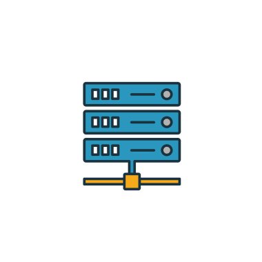 İnternet Sunucusu simgesi. Simge koleksiyonundan basit bir öge. Yaratıcı İnternet Sunucusu simgesi ui, ux, uygulamalar, yazılım ve bilgi grafikleri