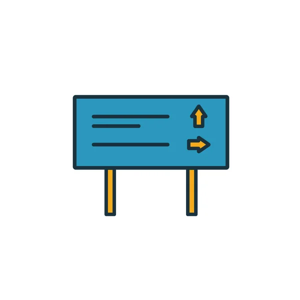 Zeiger-Symbol. einfaches Element aus der Sammlung touristischer Ikonen. Creative Pointer Icon ui, ux, Apps, Software und Infografiken — Stockvektor