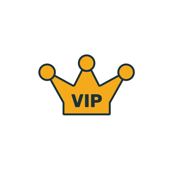 Icona Vip. Elemento semplice dalla collezione di icone del turismo. Creative Vip icona ui, ux, applicazioni, software e infografica — Vettoriale Stock