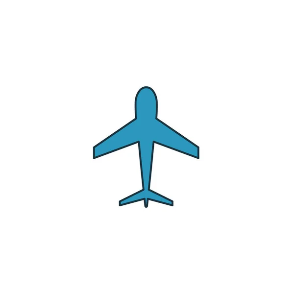 Икона самолета. Простой элемент из коллекции иконок транспорта. Creative Airplane icon ui, ux, apps, software and infography — стоковый вектор