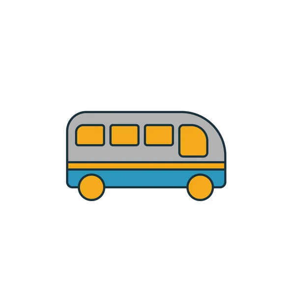 Bussikonen. Enkelt element från transport ikoner samling. Creative Bus ikon ui, ux, appar, programvara och infografik — Stock vektor