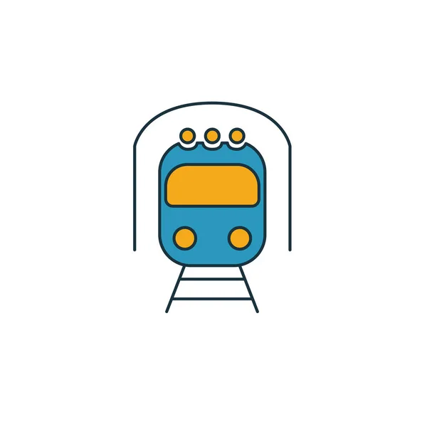 U-Bahn-Symbol. einfaches Element aus der Sammlung von Transportsymbolen. Kreative U-Bahn-Symbole ui, ux, Apps, Software und Infografiken — Stockvektor