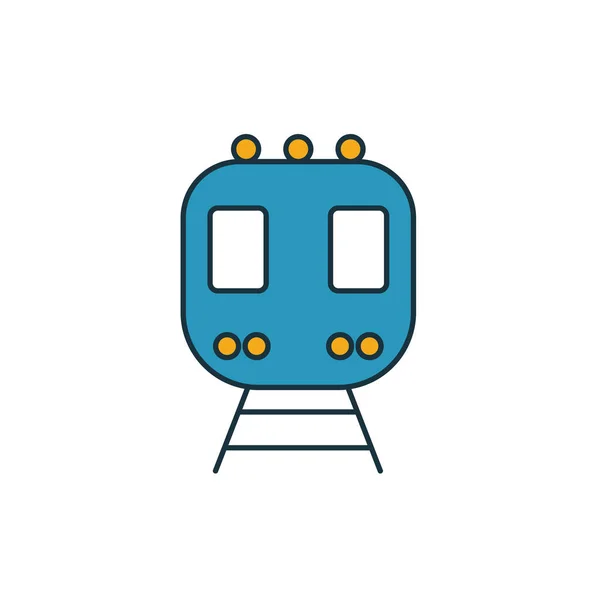 Ícone do comboio. Elemento simples da coleção de ícones de transporte. Ícone de trem criativo ui, ux, aplicativos, software e infográficos — Vetor de Stock