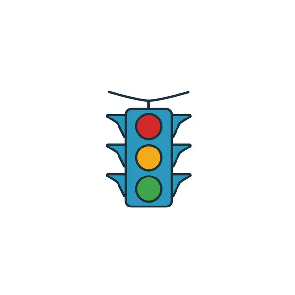Εικονίδιο σηματοδότη. Απλό στοιχείο από τη συλλογή εικόνων μεταφοράς. Creative Traffic Light icon ui, ux, εφαρμογές, λογισμικό και infographics — Διανυσματικό Αρχείο
