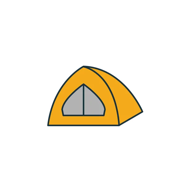 Zeltsymbol. einfaches Element aus der Sammlung von Reisesymbolen. Kreative Zelt-Ikone ui, ux, Apps, Software und Infografik — Stockvektor