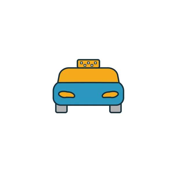 Taksi ikonu. Seyahat simgeleri koleksiyonundan basit bir öge. Yaratıcı Taksi simgesi ui, ux, apps, yazılım ve bilgi grafikleri — Stok Vektör