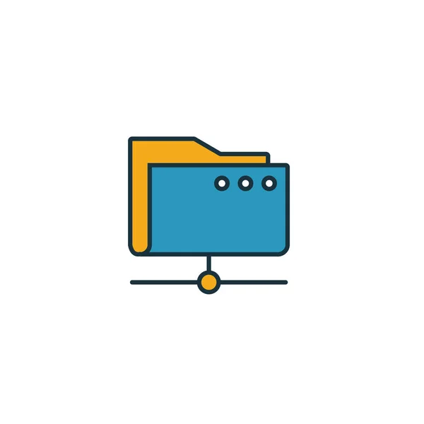 Cloud Folder icon. Simple element from web hosting icons collection. Creative Cloud Folder icon ui, ux, apps, software and infographics — 스톡 벡터