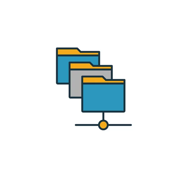Dosya Yöneticisi simgesi. Web sunucu simgeleri koleksiyonundan basit bir öge. Yaratıcı Dosya Yöneticisi simgesi ui, ux, uygulamalar, yazılım ve bilgi grafikleri — Stok Vektör