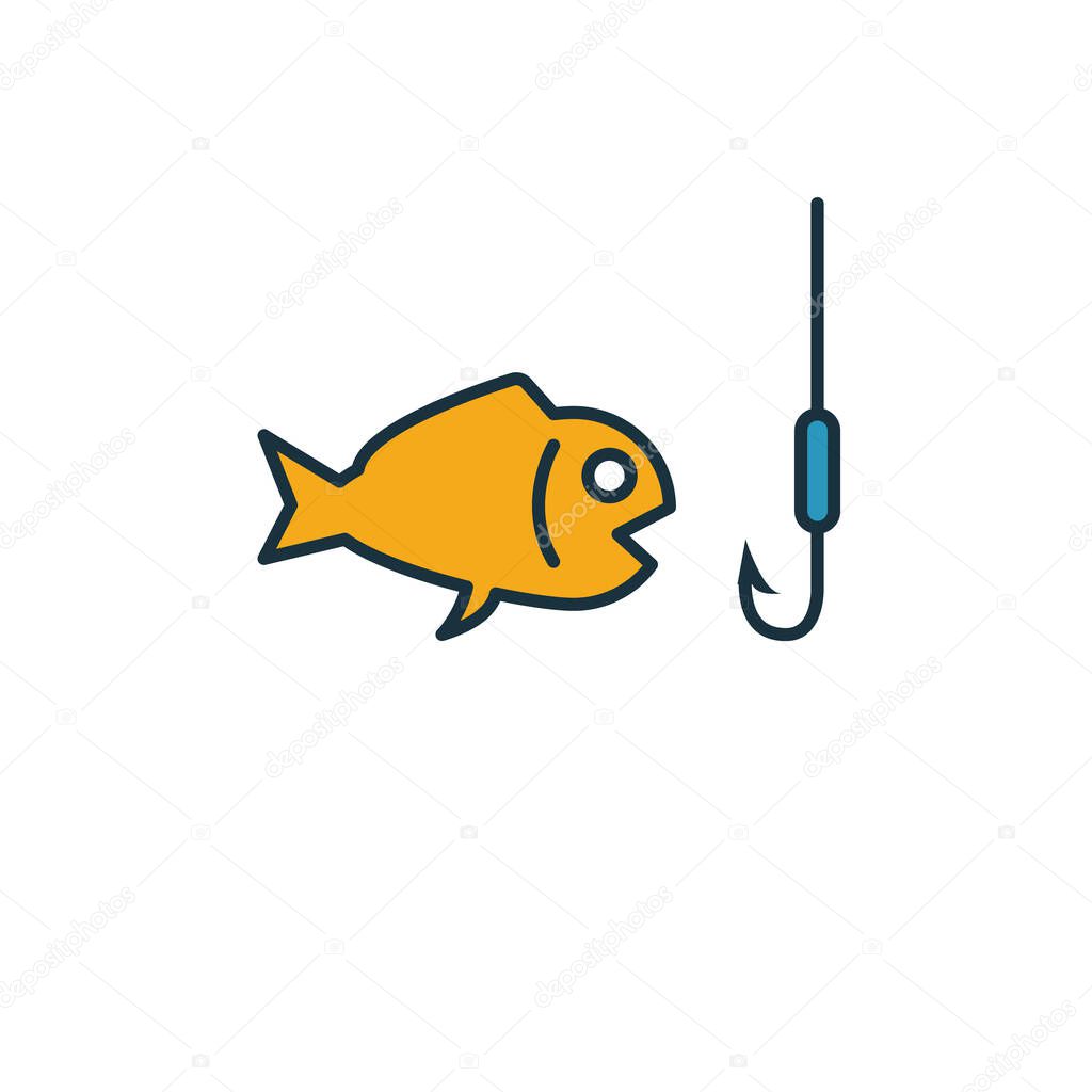 Fishing icon. Simple element from tourism icons collection. Creative Fishing icon ui, ux, apps, software and infographics
