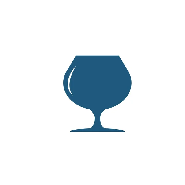 Cognac Glas icoon. Flat creatief element uit bar en restaurant iconen collectie. Gekleurde cognac glazen icoon voor sjablonen, webdesign en software — Stockvector