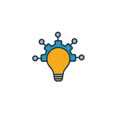 Yaratıcılık simgesi. Üretkenlik simgeleri koleksiyonundan basit bir öge. Yaratıcılık simgesi ui, ux, apps, yazılım ve bilgi grafikleri