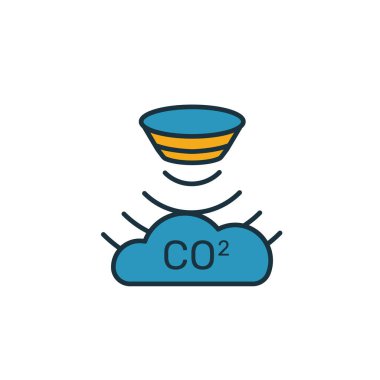 Gaz sensörü simgesi. Algılayıcı simgeleri koleksiyonundan basit bir element. Yaratıcı Gaz Algılayıcı simgesi ui, ux, uygulamalar, yazılım ve bilgi grafikleri