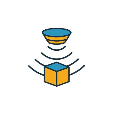 Yakınlık sensörü simgesi. Algılayıcı simgeleri koleksiyonundan basit bir element. Yaratıcı Yakınlık Sensörü simgesi ui, ux, uygulamalar, yazılım ve bilgi grafikleri