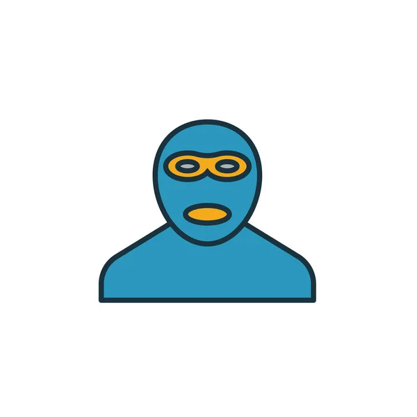Icono criminal. Elemento simple de la colección de iconos de seguridad. Creative Criminal icono ui, ux, aplicaciones, software e infografías — Vector de stock