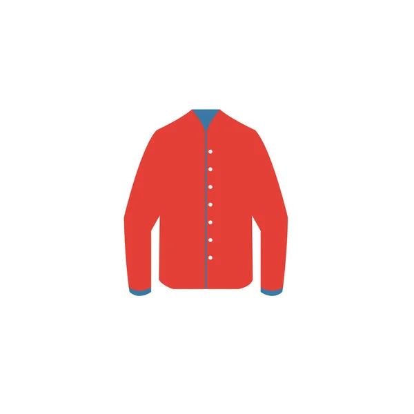 Jacket icon. Simple flat element from clothes collection. Creative jacket icon for templates, software and apps — 스톡 벡터