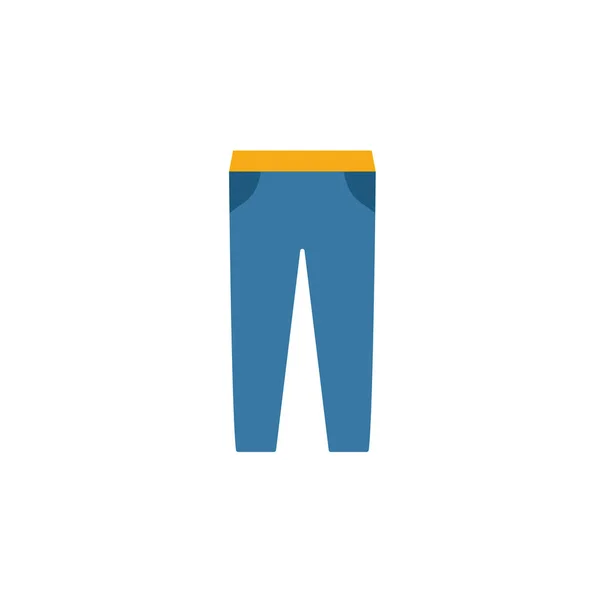 Icône pantalon. Élément plat simple de la collection de vêtements. Icône pantalon créatif pour modèles, logiciels et applications — Image vectorielle