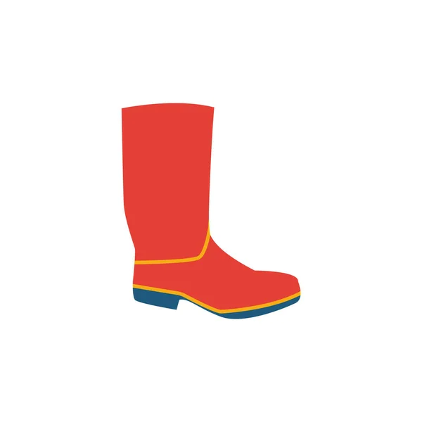 Ícone de botas de borracha. Elemento plano simples da coleção de roupas. Ícone de botas de borracha criativa para modelos, software e aplicativos —  Vetores de Stock