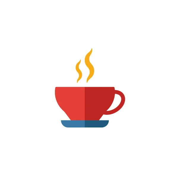 Икона капучино. Простой плоский элемент из коллекции кафе. Креативная иконка капучино для искушений, программ и приложений — стоковый вектор