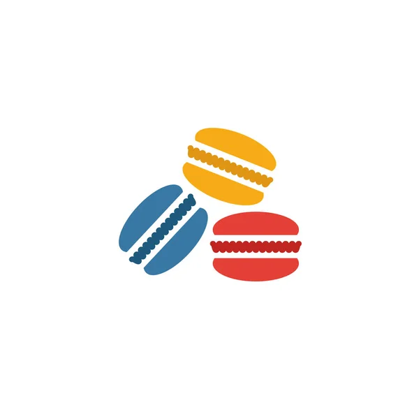 Macarons icoon. Eenvoudig plat element uit de coffeeshop collectie. Creatieve macarons icoon voor sjablonen, software en apps — Stockvector