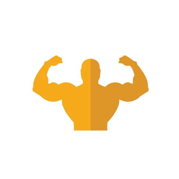 Body Building icon. Simple flat element from fitness collection. Creative body building icon for templates, software and apps — 스톡 벡터