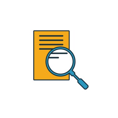 Sonuç simgesini ara. Seo simge koleksiyonundan basit bir öge. Yaratıcı Arama Sonuç simgesi ui, ux, uygulamalar, yazılım ve bilgi grafikleri