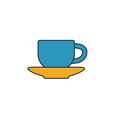 Cafe Tabelasının simgesi. Alışveriş merkezi simge koleksiyonundan basit bir öge. Creative Cafe İmza simgesi ui, ux, apps, yazılım ve bilgi grafikleri