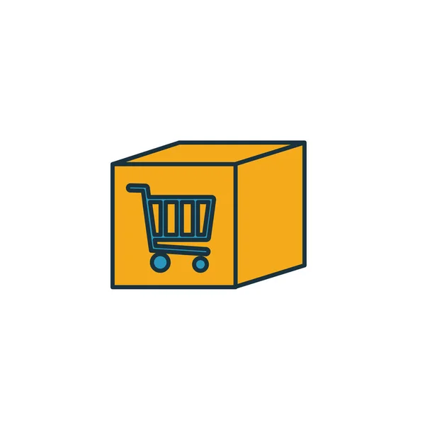 Package icon. Simple element from shopping center sign icons collection. Creative Package icon ui, ux, apps, software and infographics — 스톡 벡터