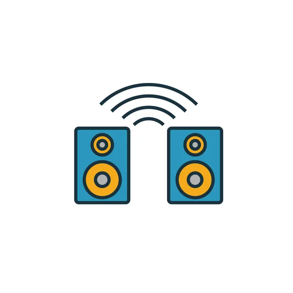 Smart-Lautsprecher-Symbol. einfaches Element aus der Sammlung von Symbolen für intelligente Geräte. kreative intelligente Lautsprecher-Ikone ui, ux, Apps, Software und Infografik — Stockvektor