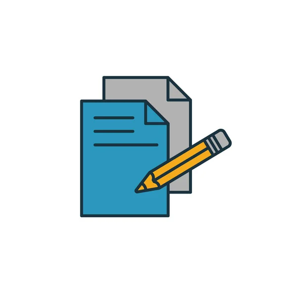 Icona del copywriting. Elemento semplice della collezione di icone smm. Creative Copywriting icona ui, ux, applicazioni, software e infografica — Vettoriale Stock