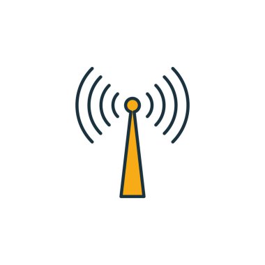 Yayın simgesi. Taslak reklam simgeleri koleksiyonundan yaratıcı elemet ile doluydu. ui, ux, apps, yazılım ve bilgi grafikleri için premimium yayın simgesi