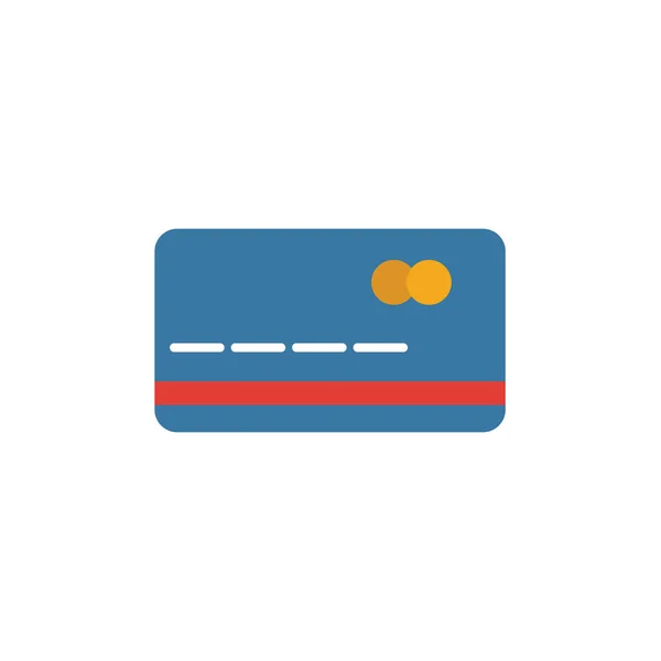 Credit Card flat icon. Colored simple element from medicine collection for infographics, web design and more — 스톡 벡터